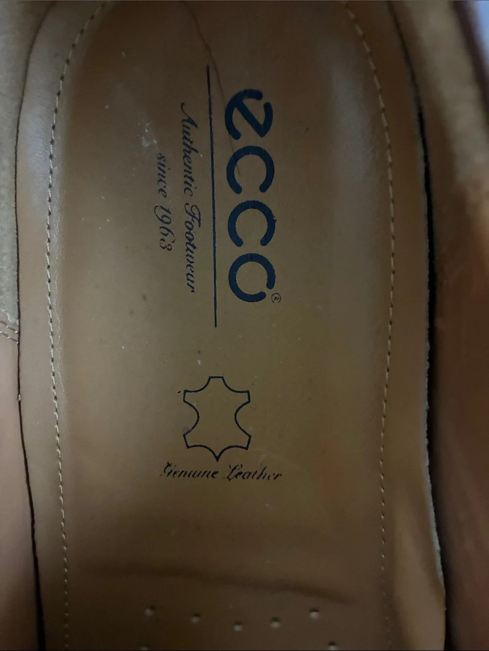 Ecco Men's Classic Lace-Up Leather Dress Shoes - Brown, Size 13.5